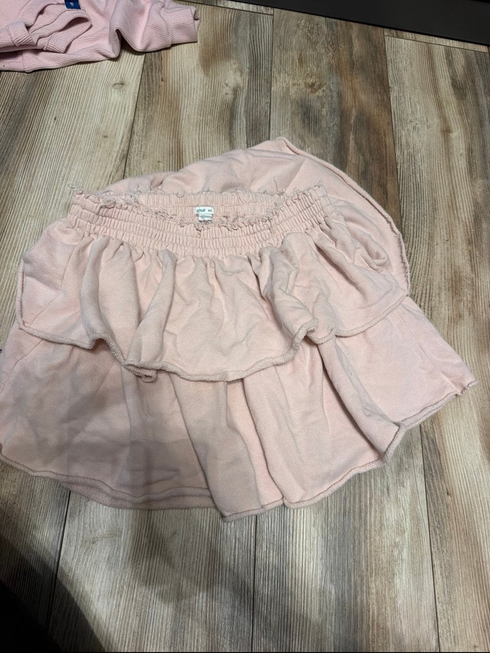 Aerie Women's Pink Ruffle Mini Skirt
